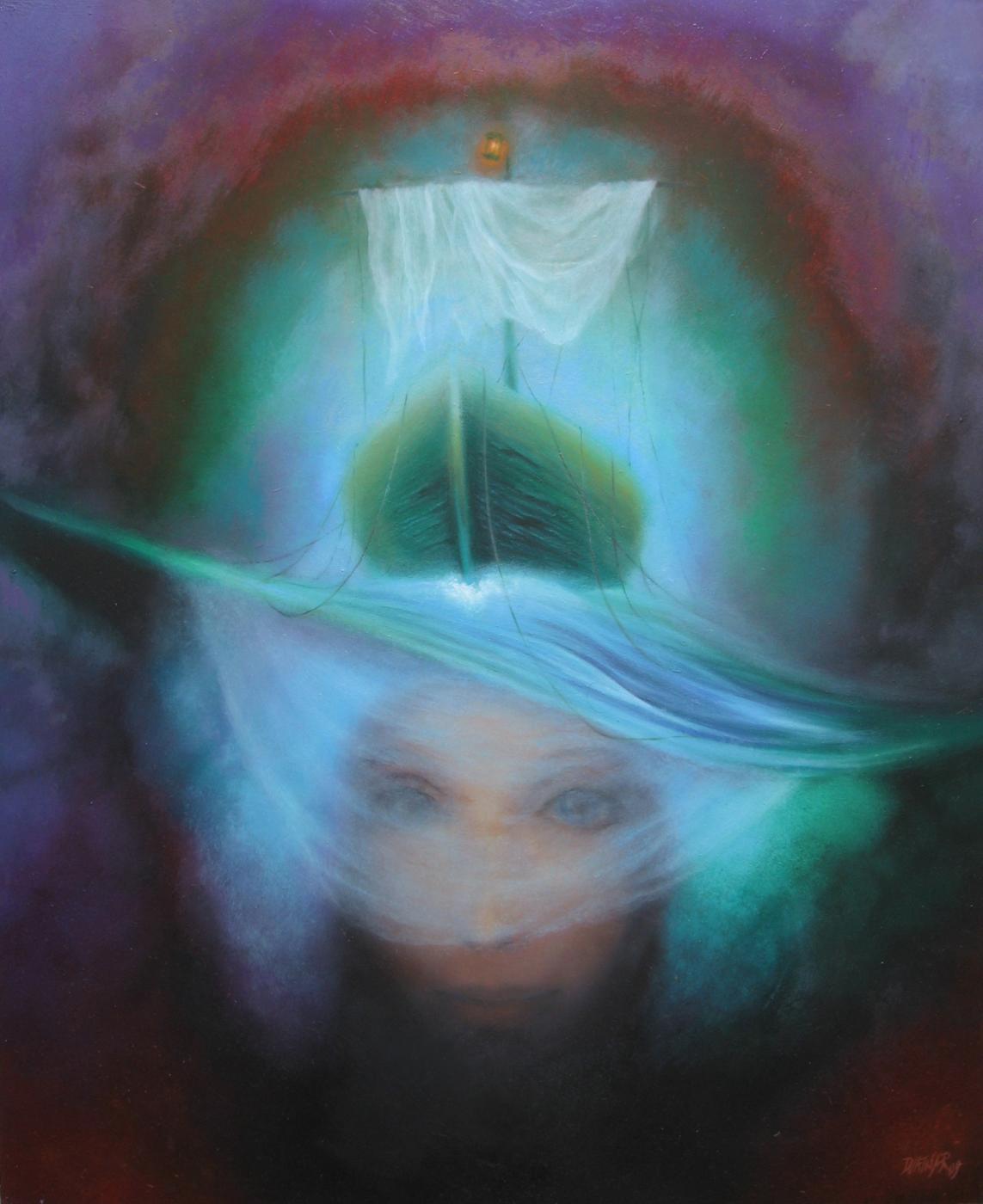 Dáma v klobouku z lodi touhy po poznání